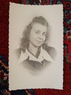 PRL piękna kobieta biuro 50/60te (320a)