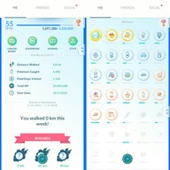 Pokemon GO konto Level 55, 45x Legendary, 30x IV100, 28x Shiny, 10x Mythic