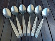 GERLACH ŁYŻKI OBIADOWE WZÓR PASKI PASECZKI kpl. 6-sztuk