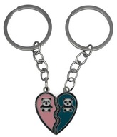 Zestaw Breloków 2 Szt Pandy Prezent dla Par, Przyjaciół Rodzeństwa BFF