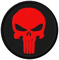 Termo Naszywka Czaszka Punisher Marvel Haftowana Naprasowanka