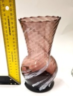 Wazon kolor śliwkowy Huta Laura