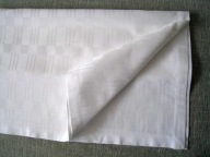 OBRUS - biały - bawełniany - ADAMASZEK