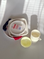 Naczynia jednorazowe talerze kubki miseczki papierowe plastikowe