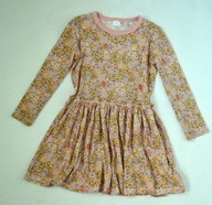 T27 NEXT Sukienka Długi rękaw 110cm 4-5lat Kwiaty