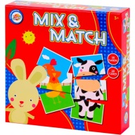 Gra Planszowa Moje Pierwsze Domino Jakie to zwierzę? Układanka Obrazkowa