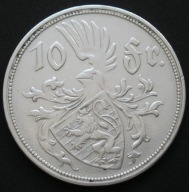 Luksemburg 10 franków 1929 - księżna Charlotte - srebro