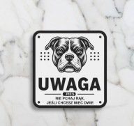 Tabliczka uwaga zły pies Cane Corso PITBUL AMSTAFF