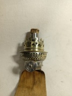 Stary niklowany brenner do lampy naftowej H. Schneider 10