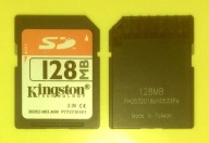 SD 128 MB >> K I N G S T O N >> Made in TAIWAN