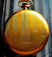 Kieszonkowy „Chronometre Strembel”, początek XX w,złoto walcowane 18 K