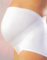 Majtki ciążowe podtrzymujące brzuch bawełniane z lycra białe rozm. M (4)