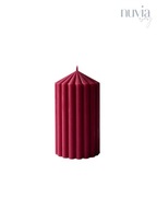 Świeca sojowa Classy Pillar Mała RED – ręcznie robiona | Nuvia Soy
