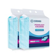 PODKŁAD HIGIENICZNY HUBIMED 90x60 CM 5-WARSTWOWY CEBULOZA 50 SZT. NIEBIESKI