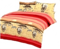 pościel bawełna lux 160x200 + 2x70x80 zamek B 370 słonie