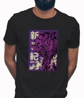Koszulka męska bawełniana z nadrukiem anime Neon Genesis Evangelion