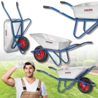 TACZKA OGRODOWA BUDOWLANA HIGHER JEDNOKOŁOWA SOLIDNA STAL OCYNK 130L 210KG