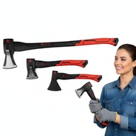 ZESTAW 3 SIEKIER ROZŁUPUJĄCYCH KUTE FIBERGLASS MAPOWER + OSTRZAŁKA