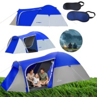 NAMIOT TURYSTYCZNY KEMPINGOWY TREKKINGOWY 4 OSOBY DUŻY + PODŁOGA MOSKITIERA