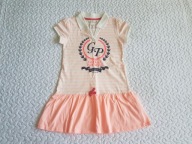 Cool Club sukienka w morelowe paski nowa roz 122-128