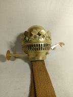 Stary mosiężny brenner do lampy naftowej DUPLEX 20