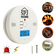 CZUJNIK CZADU DYMU TLENKU WĘGLA LCD DETEKTOR CO LCD WYKRYWACZ BEZPRZEWODOWY