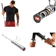 GRYF OLIMPIJSKI PROSTY DO SZTANGI PEŁNY ODLEW ZE STALI ZACISKI 220CM 320KG