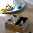 TRIP TRAP SKAGERAK DREWNIANE PUDEŁKO NA HERBATĘ TEAK danish design pojemnik