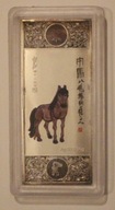 ROK KONIA - CHINY - NUMIZMAT PLATEROWANY - SREBRZONY - KOLOR