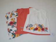 * NUTMEG * 3PAK BLUZECZEK 18-24 m