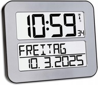 Zegar ścienny stołowy TFA Dostmann 60.4512.01 DFC Radiowy 2xAlarm