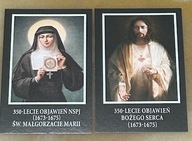 OBRAZKI ŚWIĘTE 350 -LECIE OBJAWIEŃ NSPJ ŚW. MAŁGORZATA MARIA I BOŻEGO SERCA