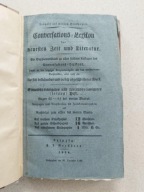 Conversations Lexikon neuesten Zeit und Literatur 1834 Literatura Leksykon
