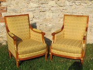 Fotel drewniany marki Belloni Italy Ludwik XVI