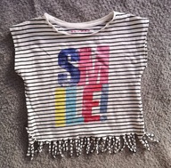 PIĘKNA BLUZKA FRĘDZELKI NUTMEG R. 4-6L