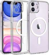 Etui do iPhone 11 WZMACNIANE do MAGSAFE ANTI SHOCK CLEAR CASE + Szkło 9H