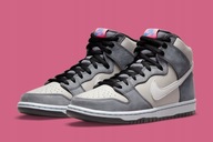 Buty Nike SB Dunk High Pro - Medium Grey Pink - 38.5 US6 (DJ9800-001)
