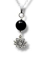 ON25 Wisiorek/zawieszka czarna kamienie ONYKS długi