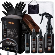 ZESTAW DO CZYSZCZENIA RENOWACJI PIELĘGNACJI SKÓRY W AUCIE SKÓRZANYCH RZECZY