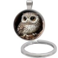 Brelok do kluczy/ka - Sowa - ozdobna zawieszka, plecak, portfel