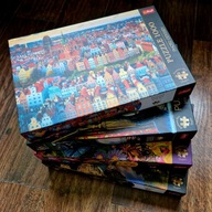 PUZZLE TREFL – 4 x 1000 ELEMENTÓW – ZESTAW III (nowe, folia!)