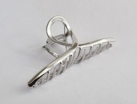 DUŻA SREBRNA KLAMRA DO WŁOSÓW