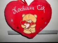 Poduszka Serce Miś Słoń Kocham Cię 25cm WALENTYNKI