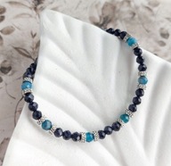 Bransoletka z nocą Kairu z zapięciem i łańcuszkiem, elegancka biżuteria