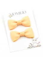 Momilio handmade Spinki do włosów klasyczne żółte kokardki
