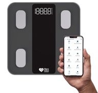 WAGA ŁAZIENKOWA ANALITYCZNA ELEKTRONICZNA SMART BMI TŁUSZCZ APLIKACJA SMART