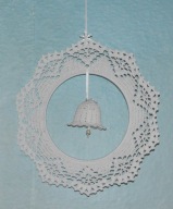 Zawieszka ozdoba na okno szydełkowa 26cm (Z168)