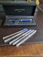 Długopis Caran d'Ache Leman Blue Matt +5 wklad.