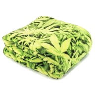 MIĘKKI KOC 150x200cm Weed Zioło CBD