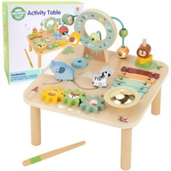 DREWNIANY STOLIK EDUKACYJNY MUZYCZNY MONTESSORI WOOPIE GREEN – PREZENT